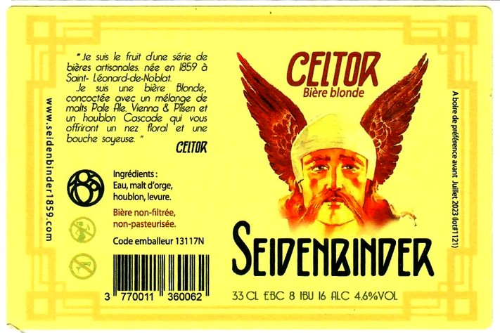 Etiquette BRASSERIE MINOT 38