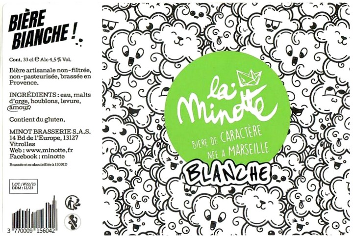 Etiquette BRASSERIE MINOT 40