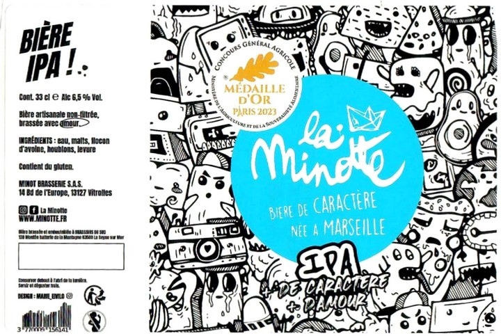 Etiquette BRASSERIE MINOT 41