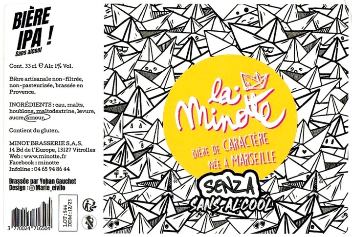 Etiquette BRASSERIE MINOT 42