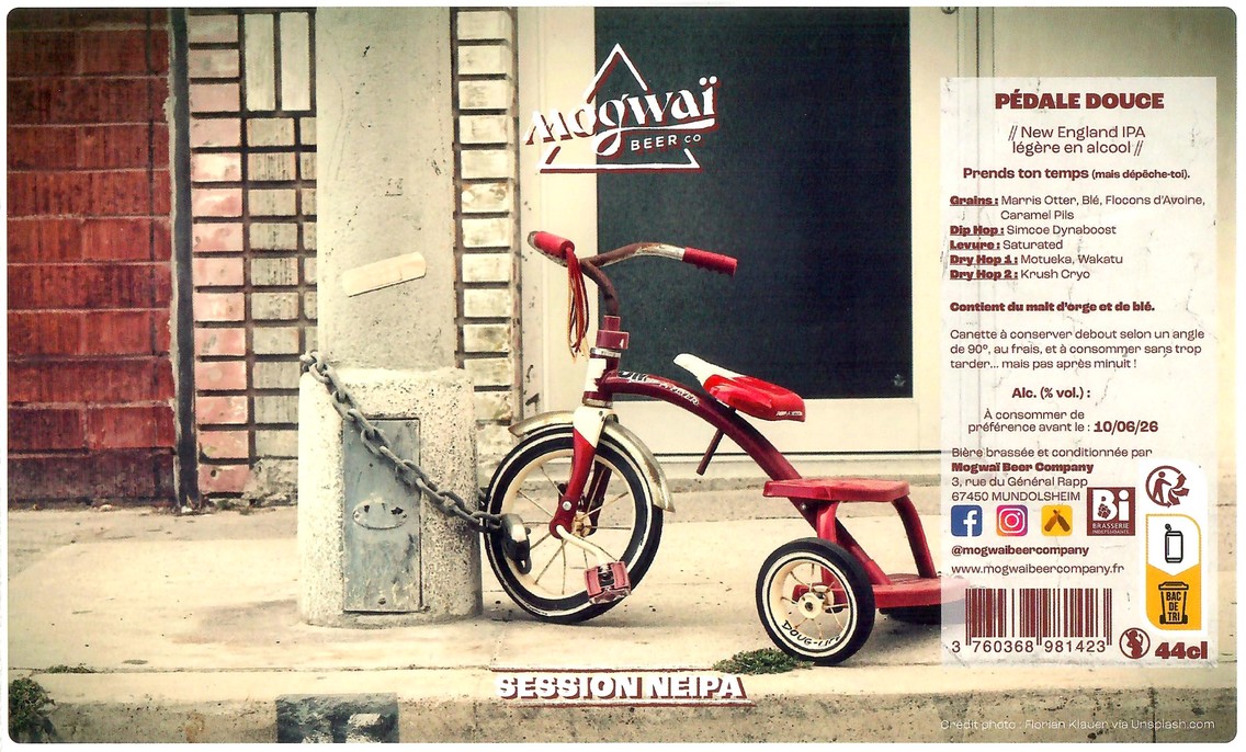 Etiquette BRASSERIE MOGWAI BEER CO 100