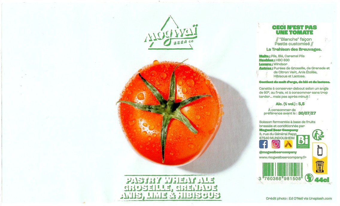 Etiquette BRASSERIE MOGWAI BEER COMPANY 112
