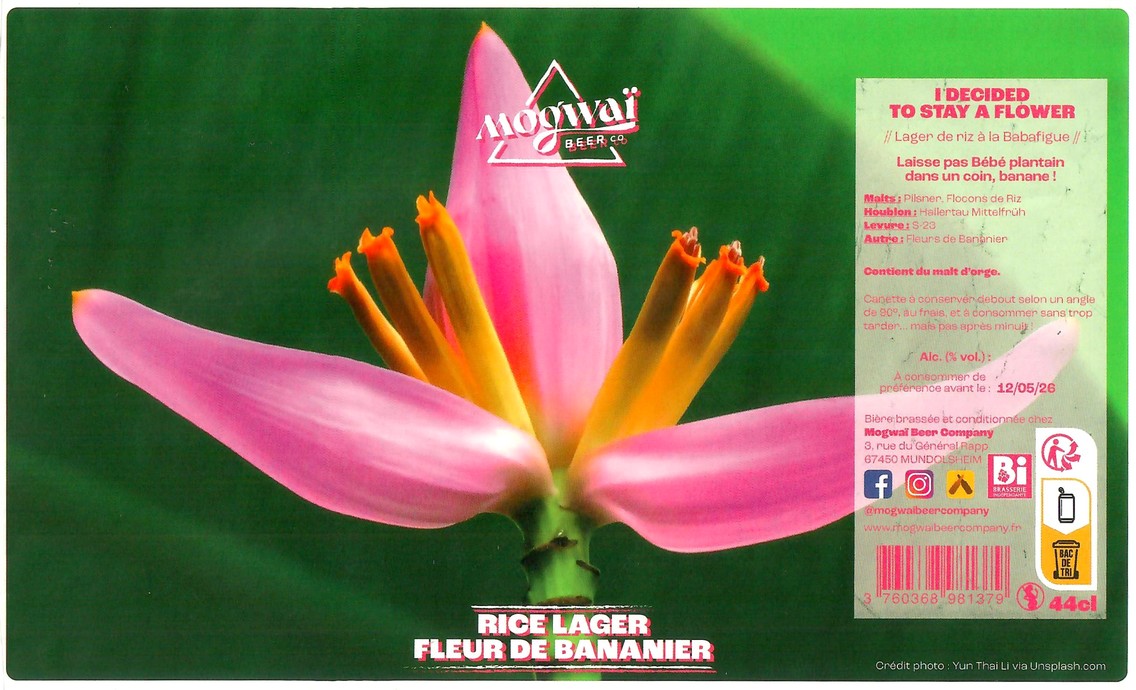Etiquette BRASSERIE MOGWAI BEER CO 124