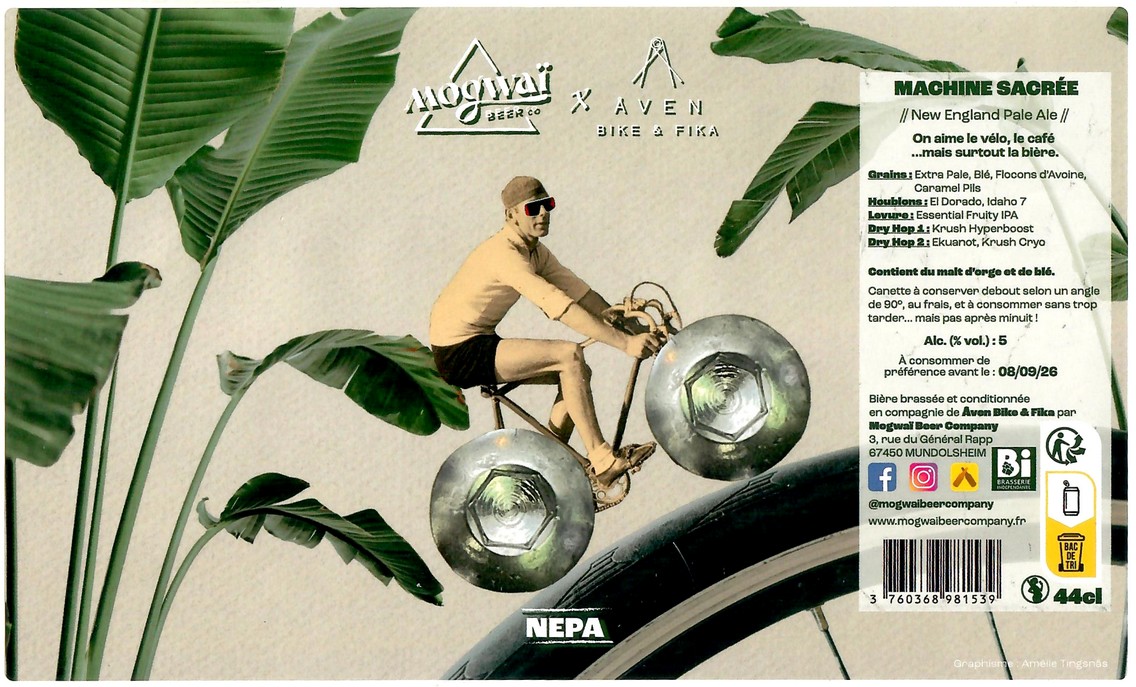 Etiquette BRASSERIE MOGWAI BEER CO 126