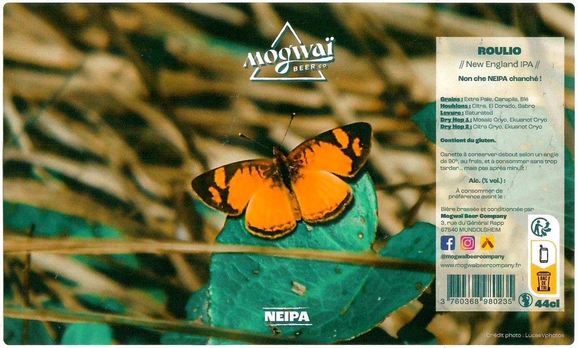 Etiquette BRASSERIE MOGWAI BEER CO 16