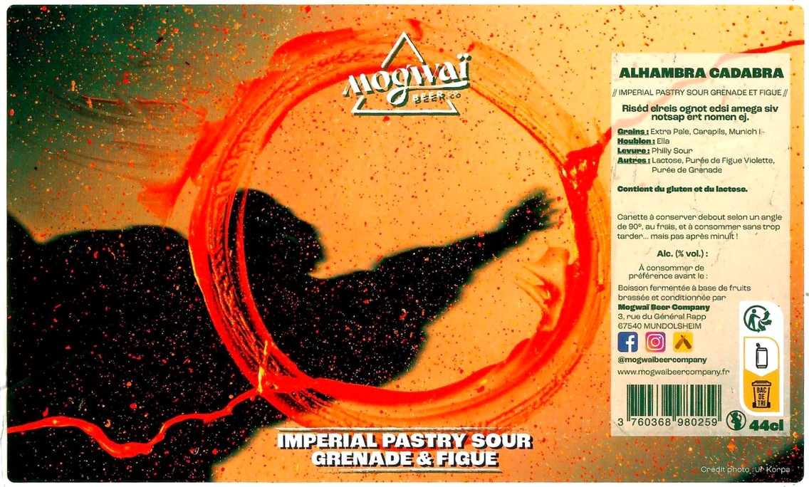 Etiquette BRASSERIE MOGWAI BEER CO 18