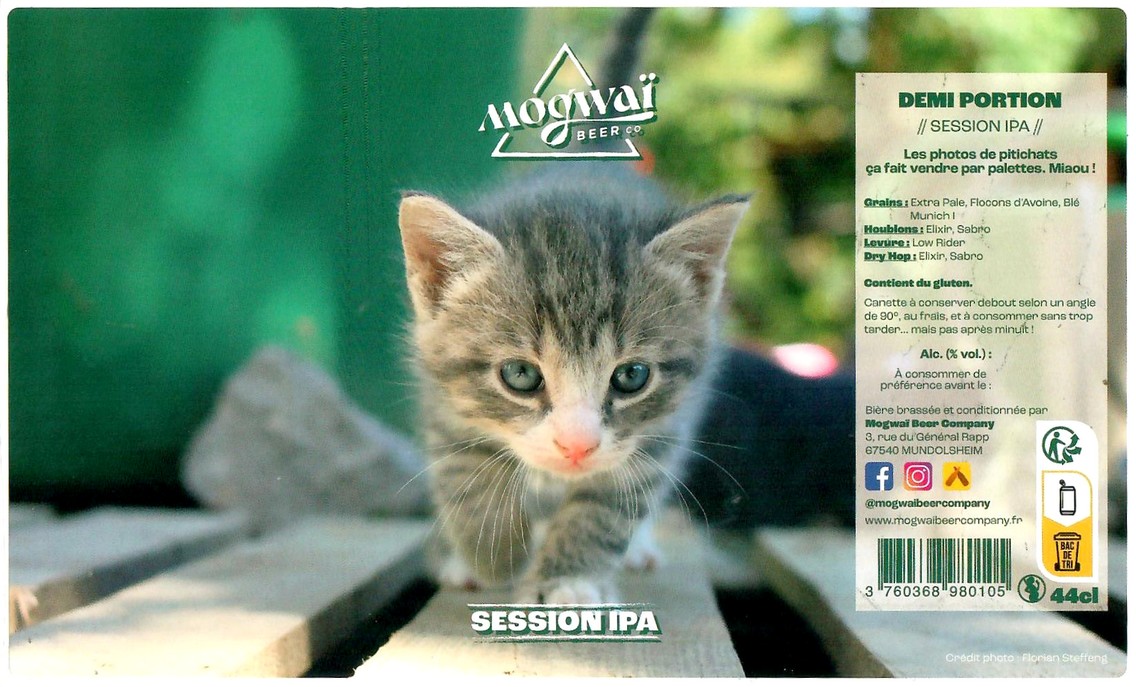 Etiquette BRASSERIE MOGWAI BEER CO 23