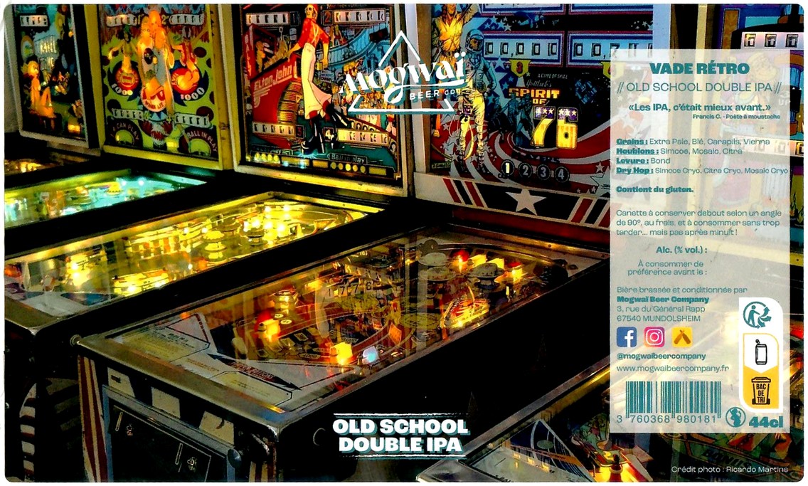 Etiquette BRASSERIE MOGWAI BEER CO 25