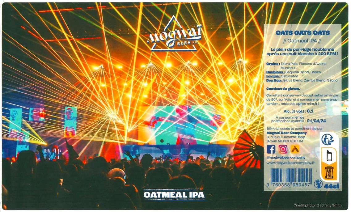 Etiquette BRASSERIE MOGWAI BEER CO 30