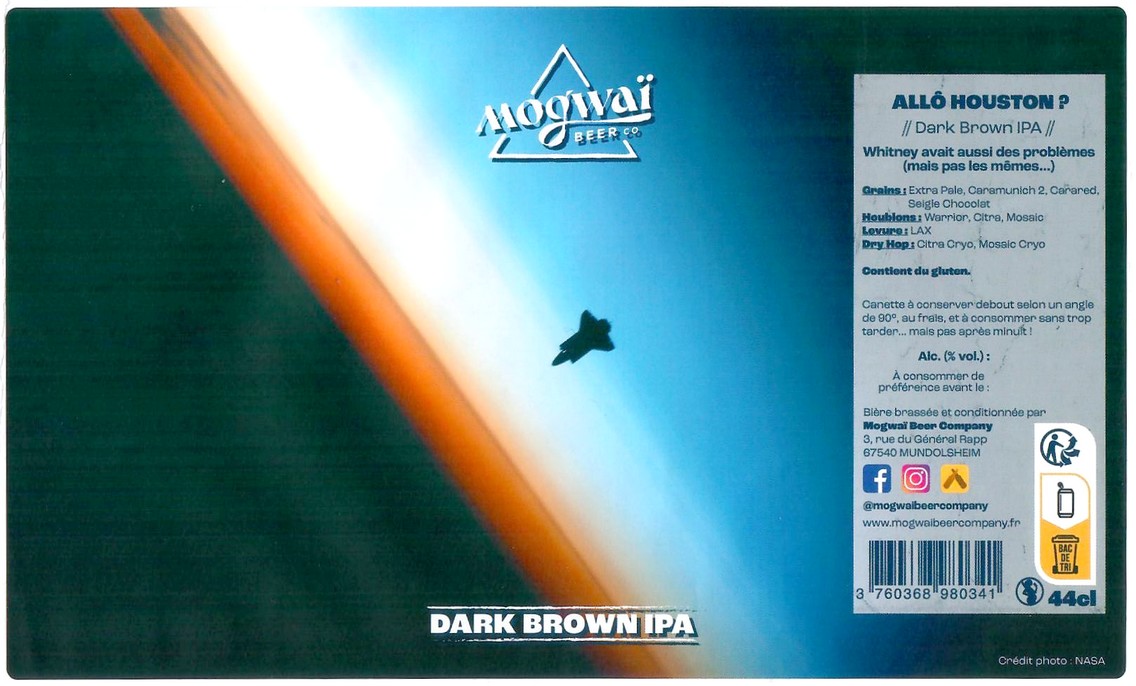 Etiquette BRASSERIE MOGWAI BEER CO 38