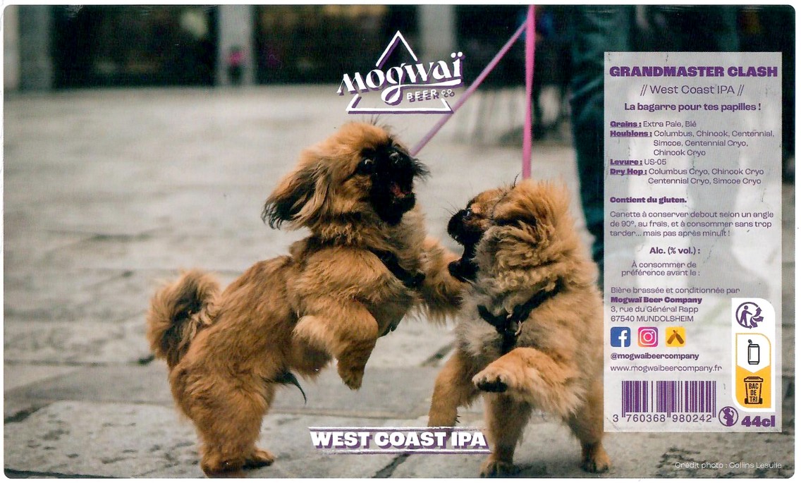 Etiquette BRASSERIE MOGWAI BEER CO 39