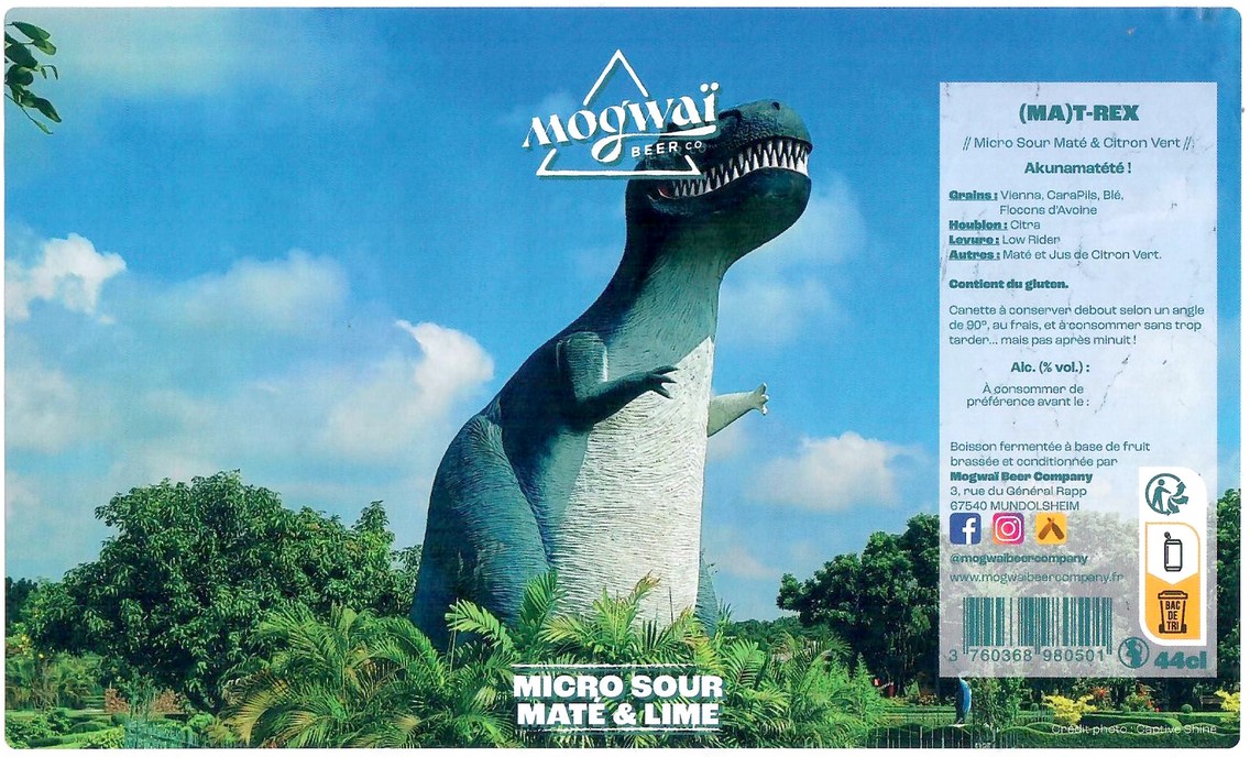 Etiquette BRASSERIE MOGWAI BEER CO 46