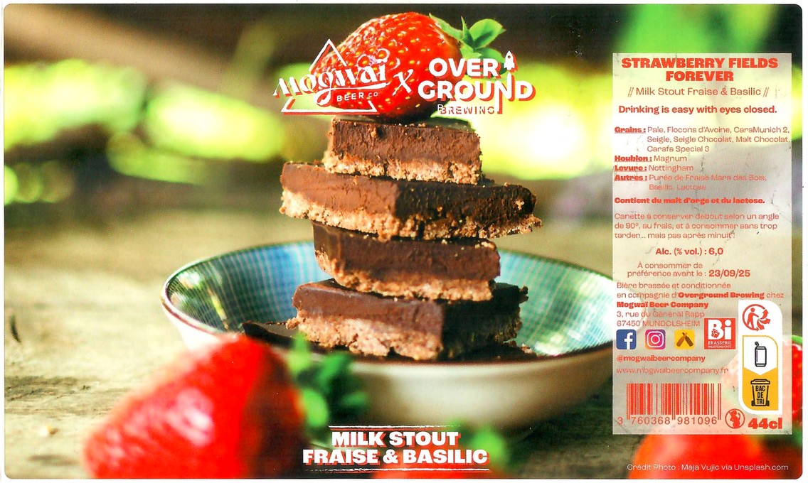 Etiquette BRASSERIE MOGWAI BEER CO 51