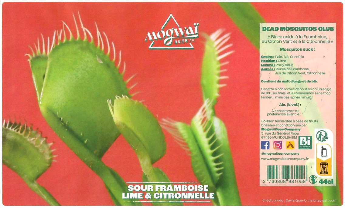 Etiquette BRASSERIE MOGWAI BEER CO 52