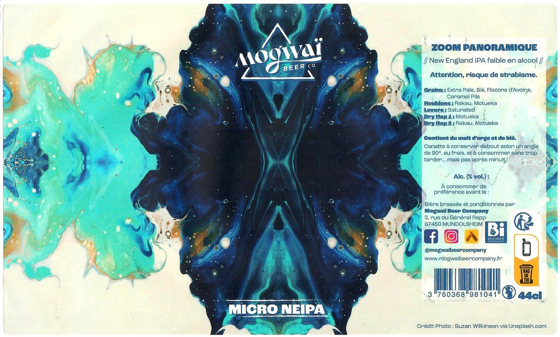 Etiquette BRASSERIE MOGWAI BEER CO 55