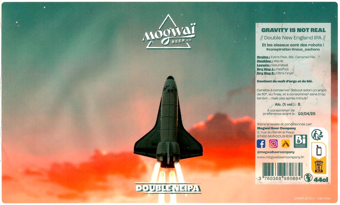 Etiquette BRASSERIE MOGWAI BEER CO 63