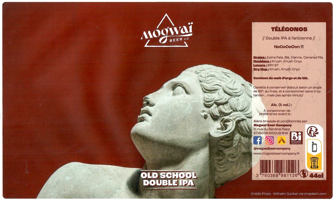 Etiquette BRASSERIE MOGWAI BEER CO 67