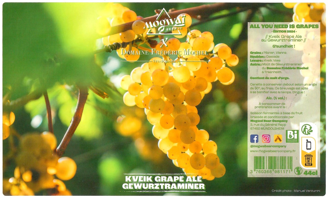 Etiquette BRASSERIE MOGWAI BEER CO 72