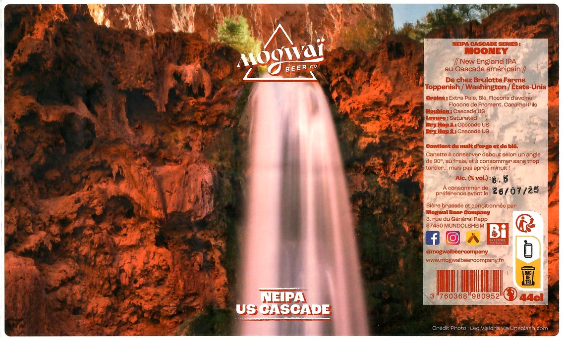 Etiquette BRASSERIE MOGWAI BEER CO 76