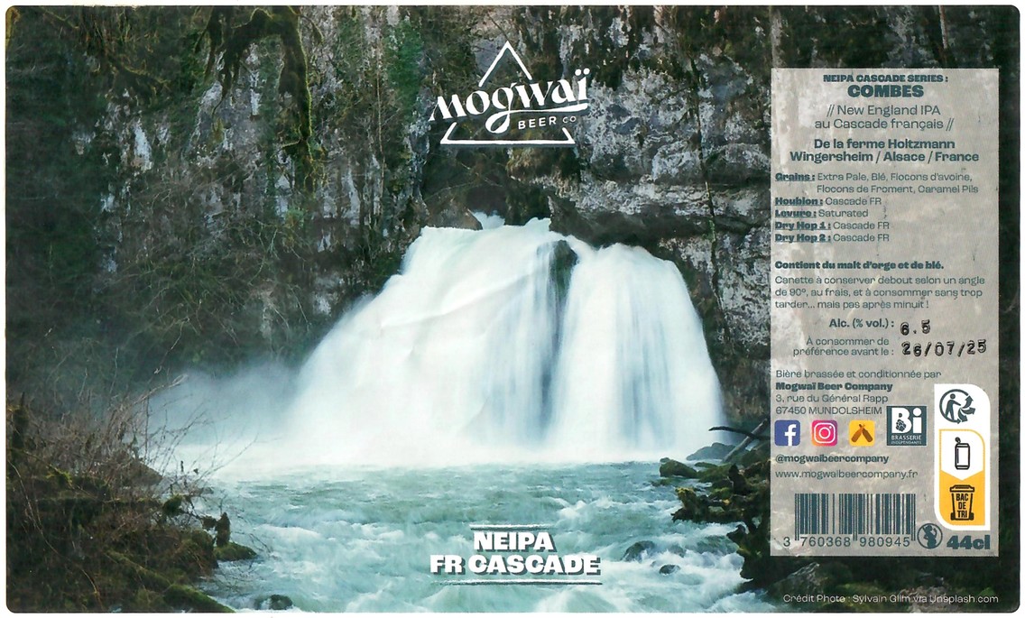 Etiquette BRASSERIE MOGWAI BEER CO 77