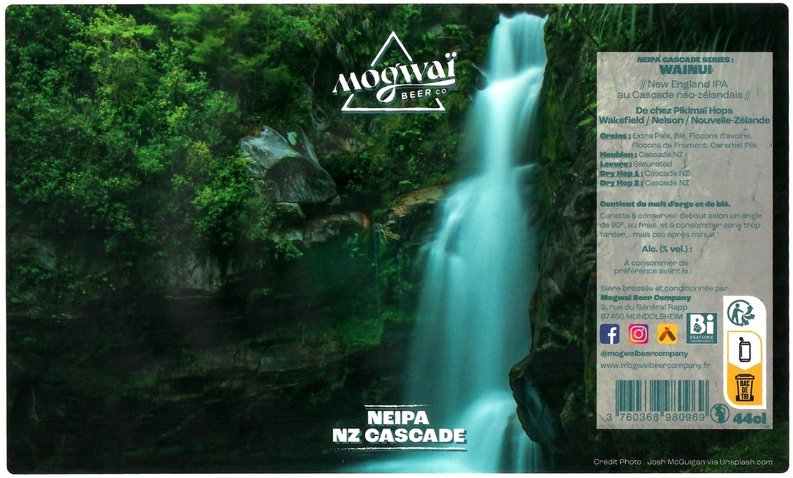 Etiquette BRASSERIE MOGWAI BEER CO 78