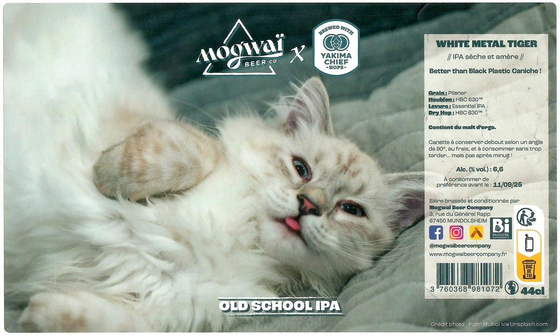 Etiquette BRASSERIE MOGWAI BEER CO 79