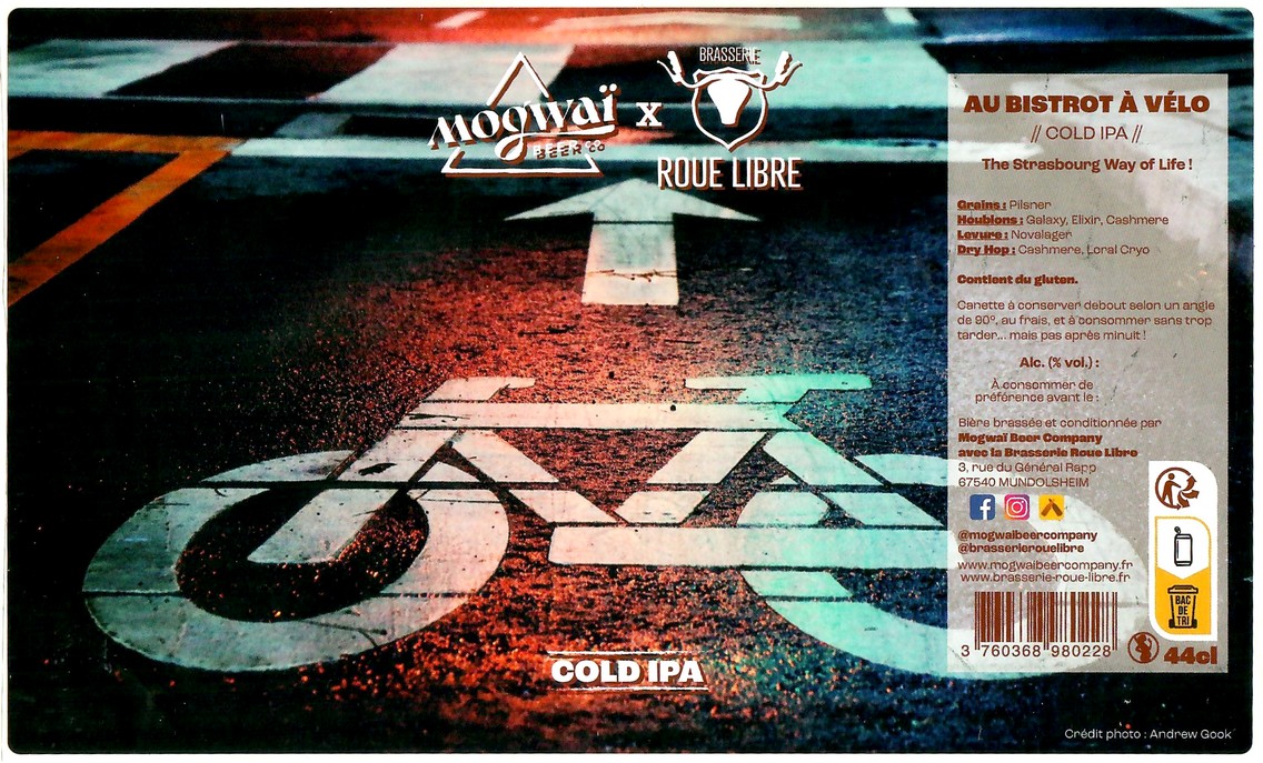 Etiquette BRASSERIE MOGWAI BEER CO 89