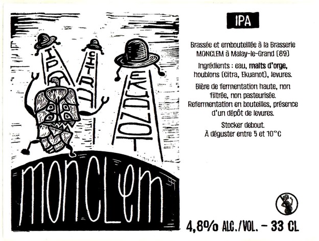Etiquette BRASSERIE MONCLEM 08