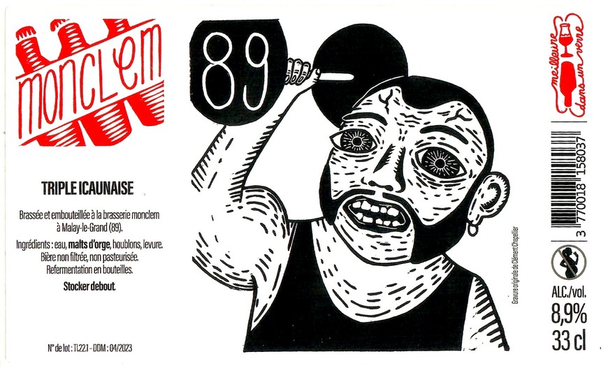 Etiquette BRASSERIE MONCLEM 12