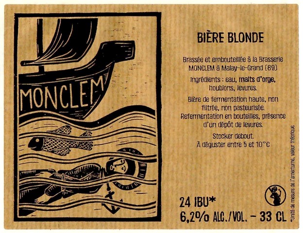 Etiquette BRASSERIE MONCLEM 17