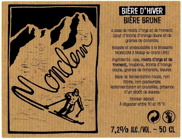 Etiquette BRASSERIE MONCLEM 19