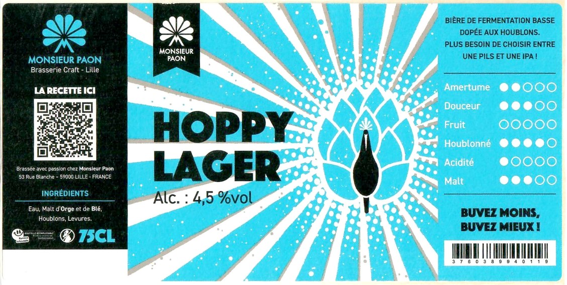 Etiquette BRASSERIE MONSIEUR PAON 03