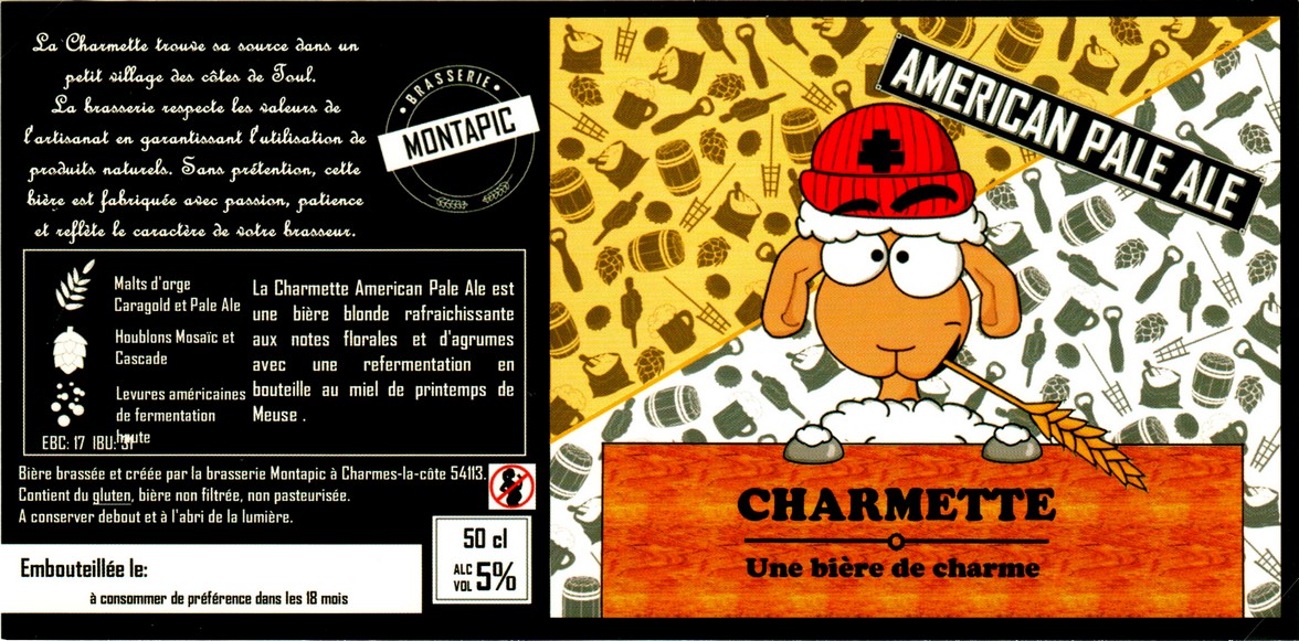 etiquette BRASSERIE MONTAPIC 01