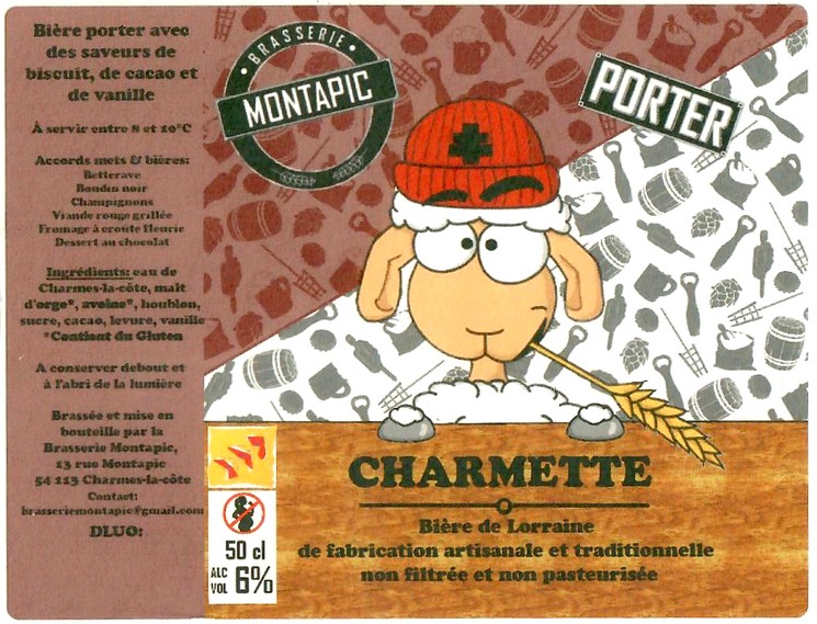 Etiquette BRASSERIE MONTAPIC 06