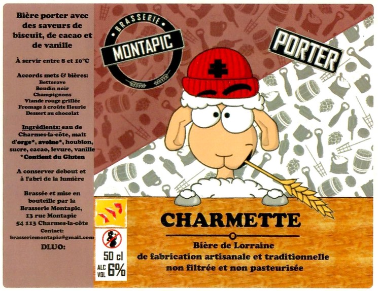 Etiquette BRASSERIE MONTAPIC 07
