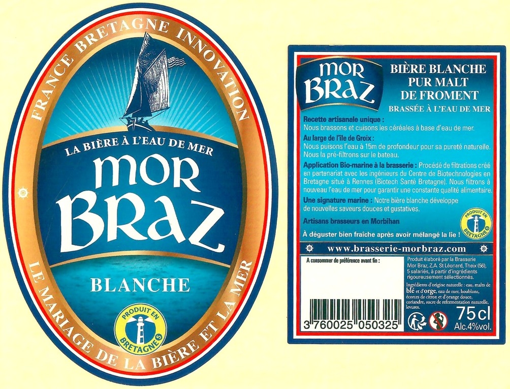 Etiquette BRASSERIE MOR BRAZ 28