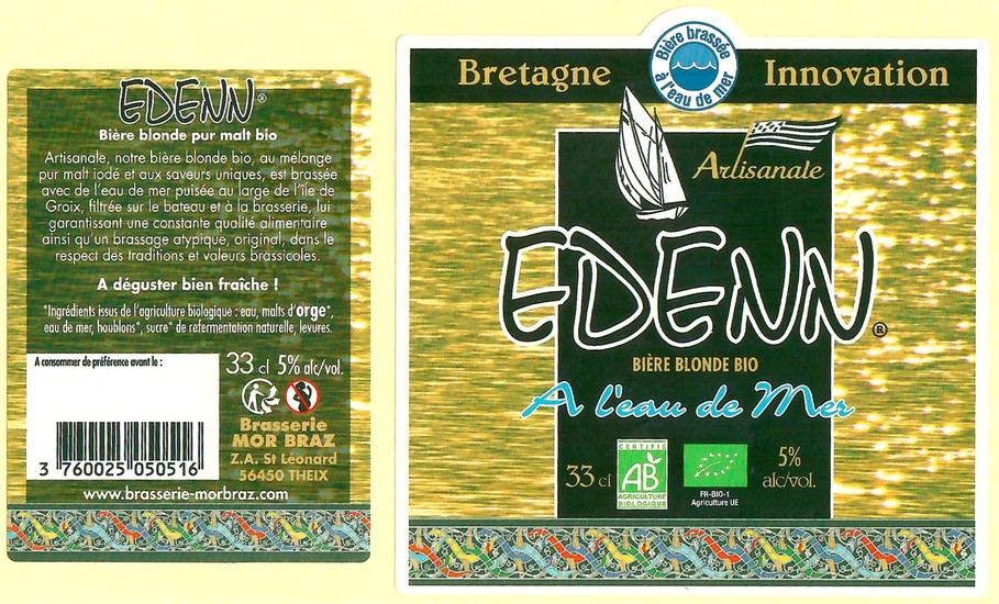 Etiquette BRASSERIE MOR BRAZ 29