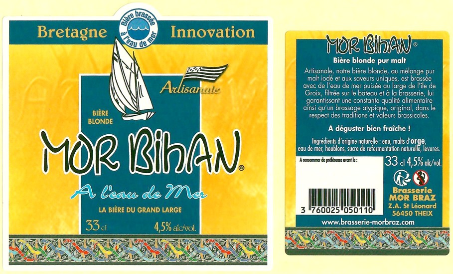 Etiquette BRASSERIE MOR BRAZ 30