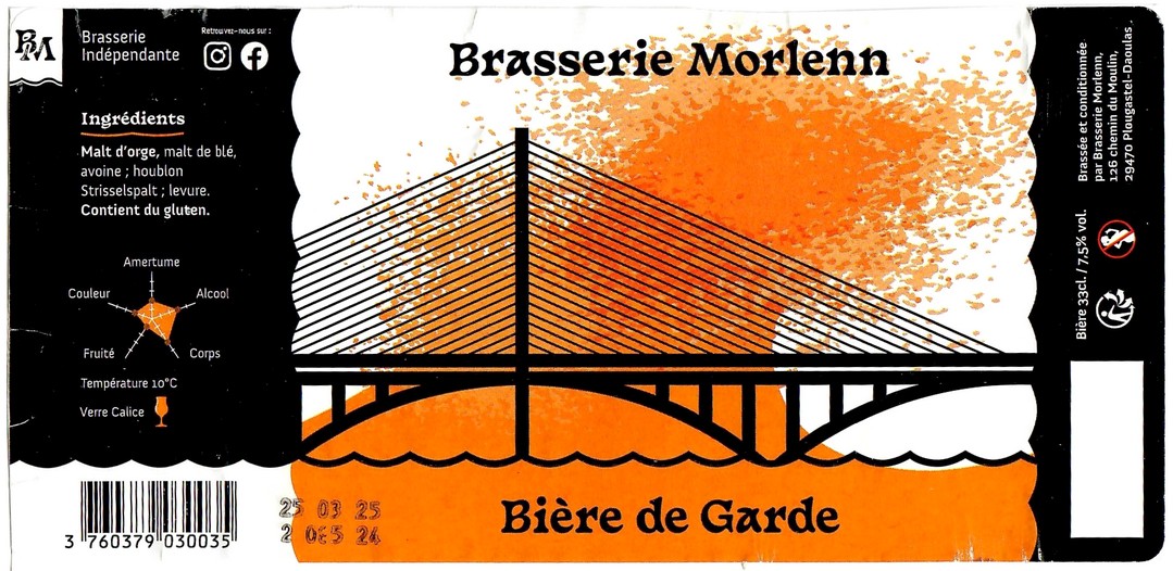 Etiquette BRASSERIE MORLENN 07