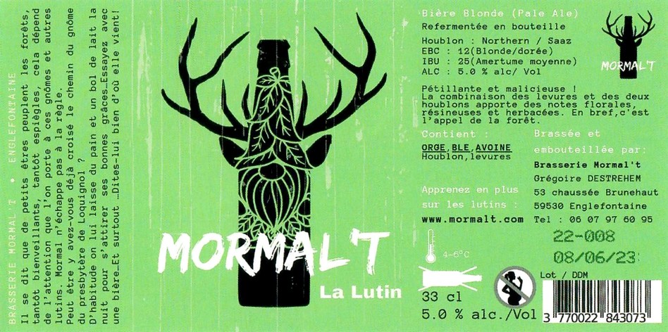 Etiquette BRASSERIE MORMAL'T 03
