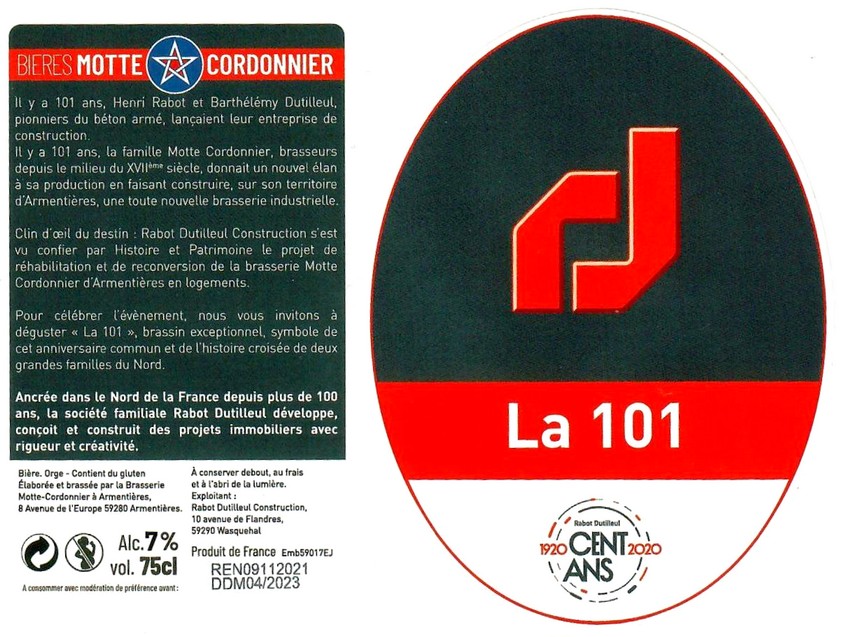 Etiquette BRASSERIE MOTTE CORDONNIER 04