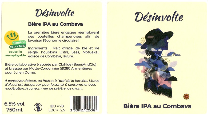 Etiquette BRASSERIE MOTTE CORDONNIER 45