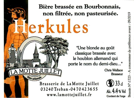 etiquette BRASSERIE DE LA MOTTE JUILLET 137