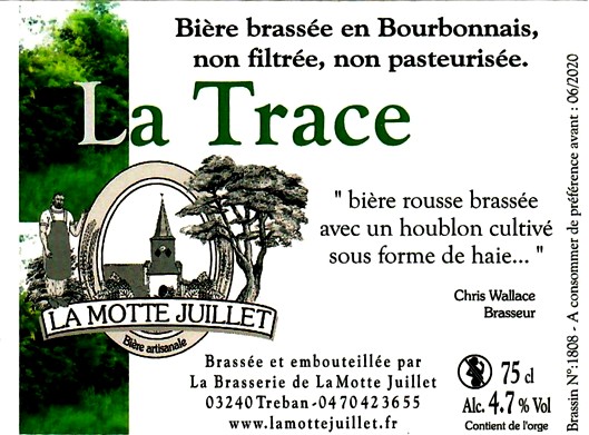 etiquette BRASSERIE DE LA MOTTE JUILLET 138