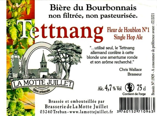 etiquette BRASSERIE MOTTE JUILLET 142