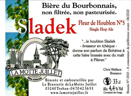 etiquette BRASSERIE MOTTE JUILLET 143