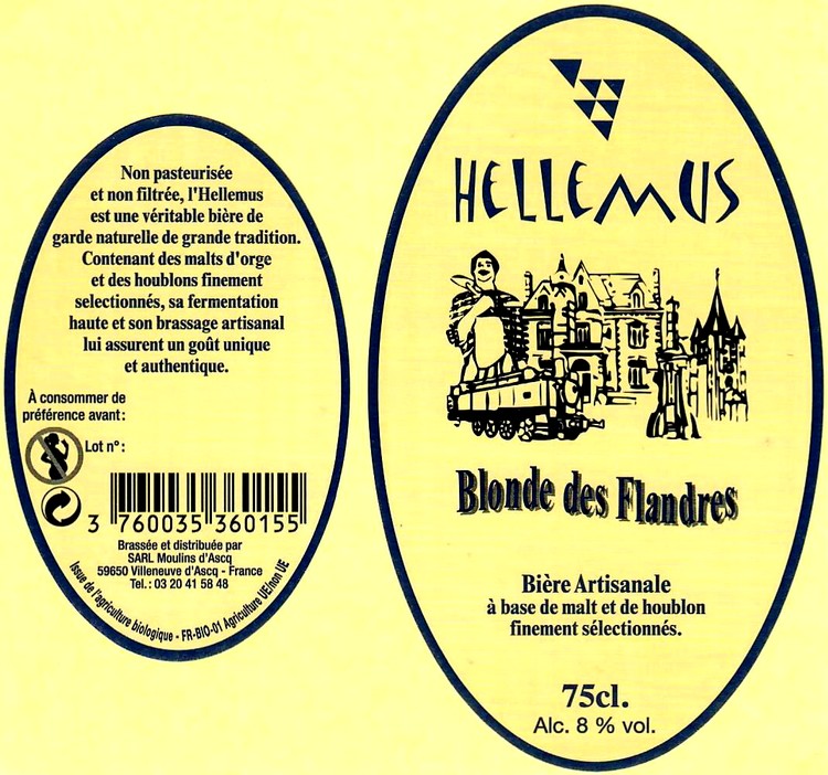 etiquette BRASSERIE MOULINS D'ASCQ 07