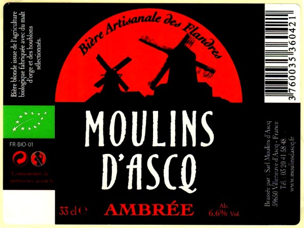 etiquette BRASSERIE MOULINS D'ASCQ 14