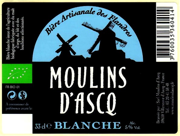 etiquette BRASSERIE MOULINS D'ASCQ 15