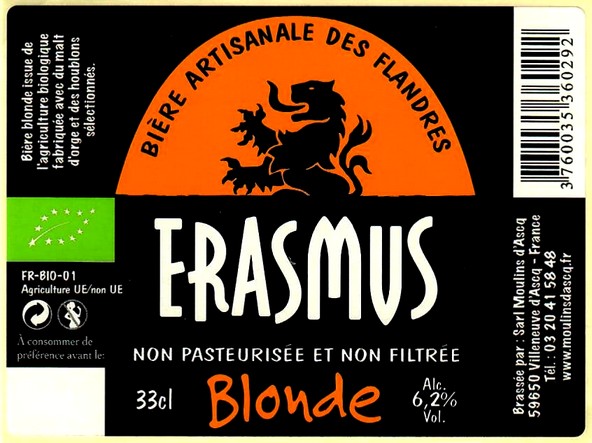 etiquette BRASSERIE MOULINS D'ASCQ 18